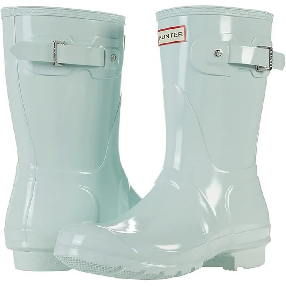 Hunter “spearmint” Glossy Rain Boots